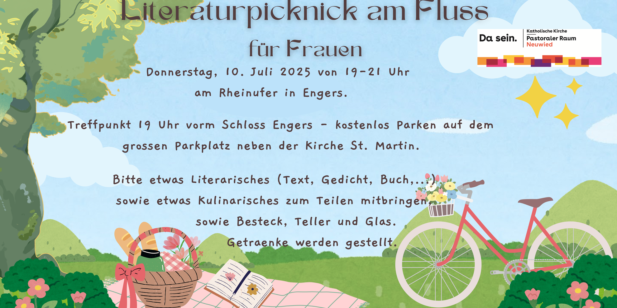 Literaturpicknick am Fluss