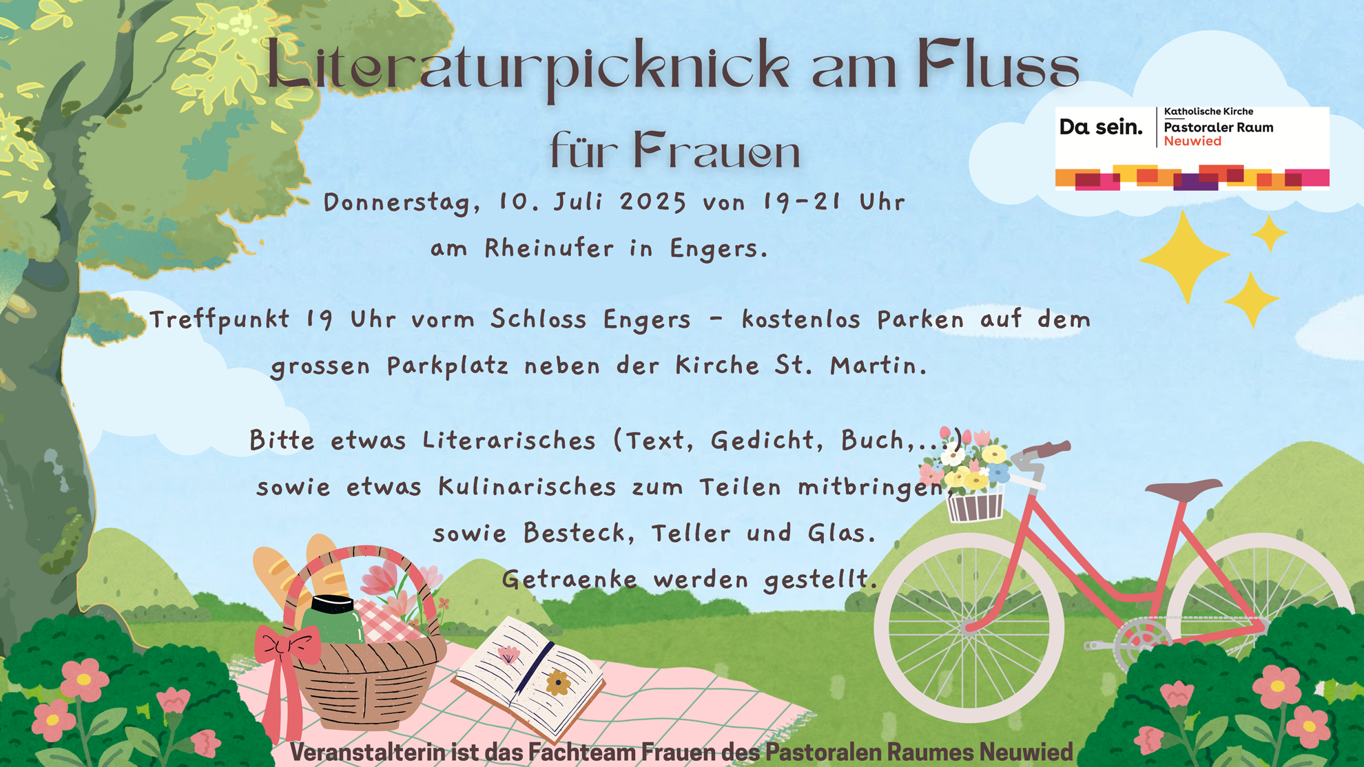 Literaturpicknick am Fluss