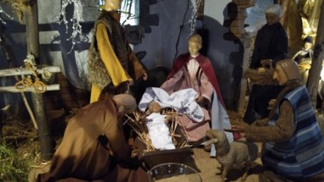 Hirten besuchen das Jensuskind