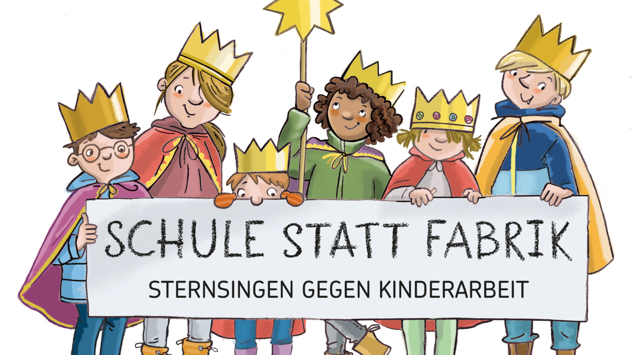 dks_illu_sternsinger_tragen_banner_kinderarbeit