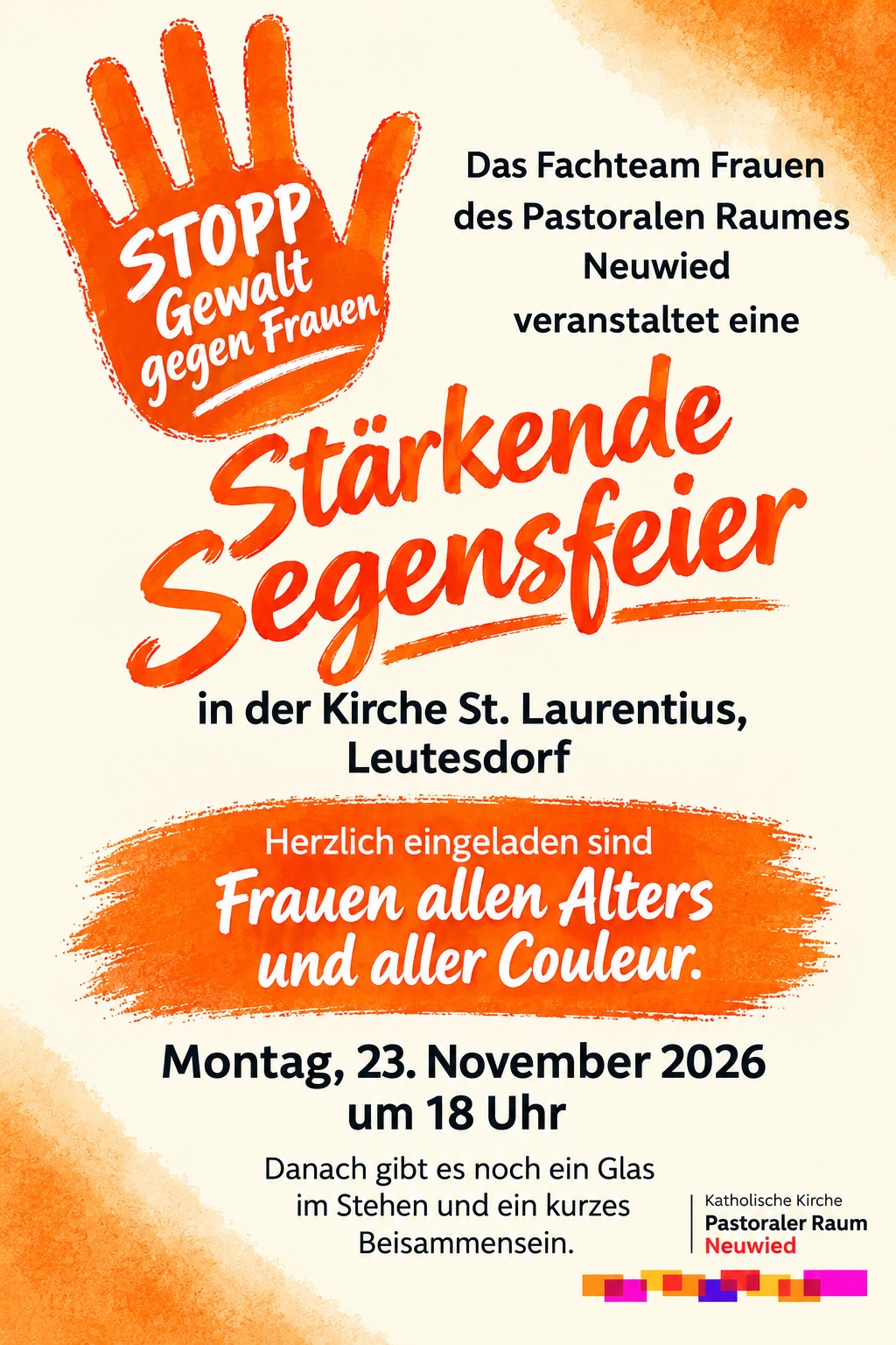 2026-11-23 Stärkende Segensfeier in Leutesdorf Plakat