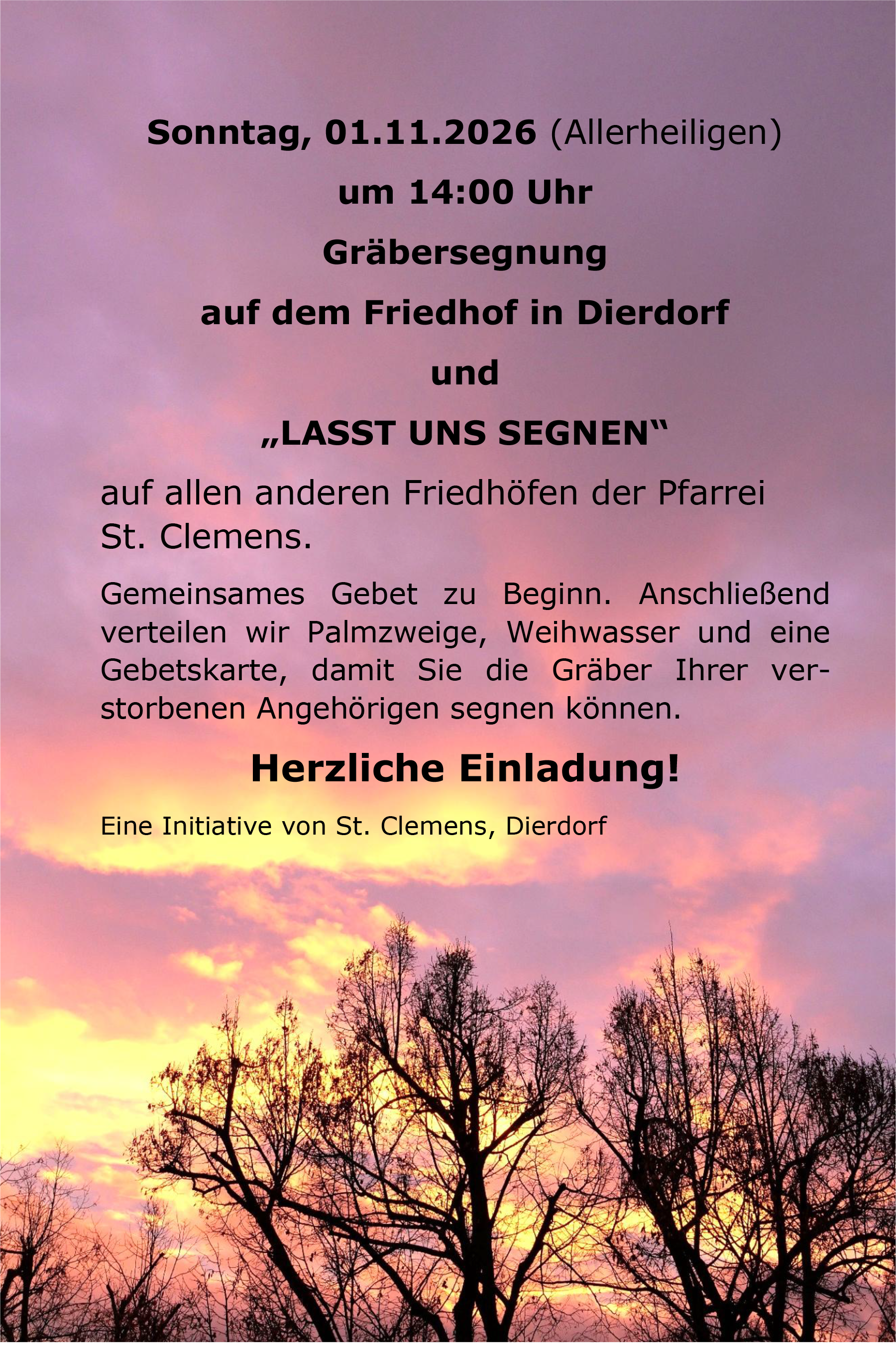 Flyer: Lasst uns segnen