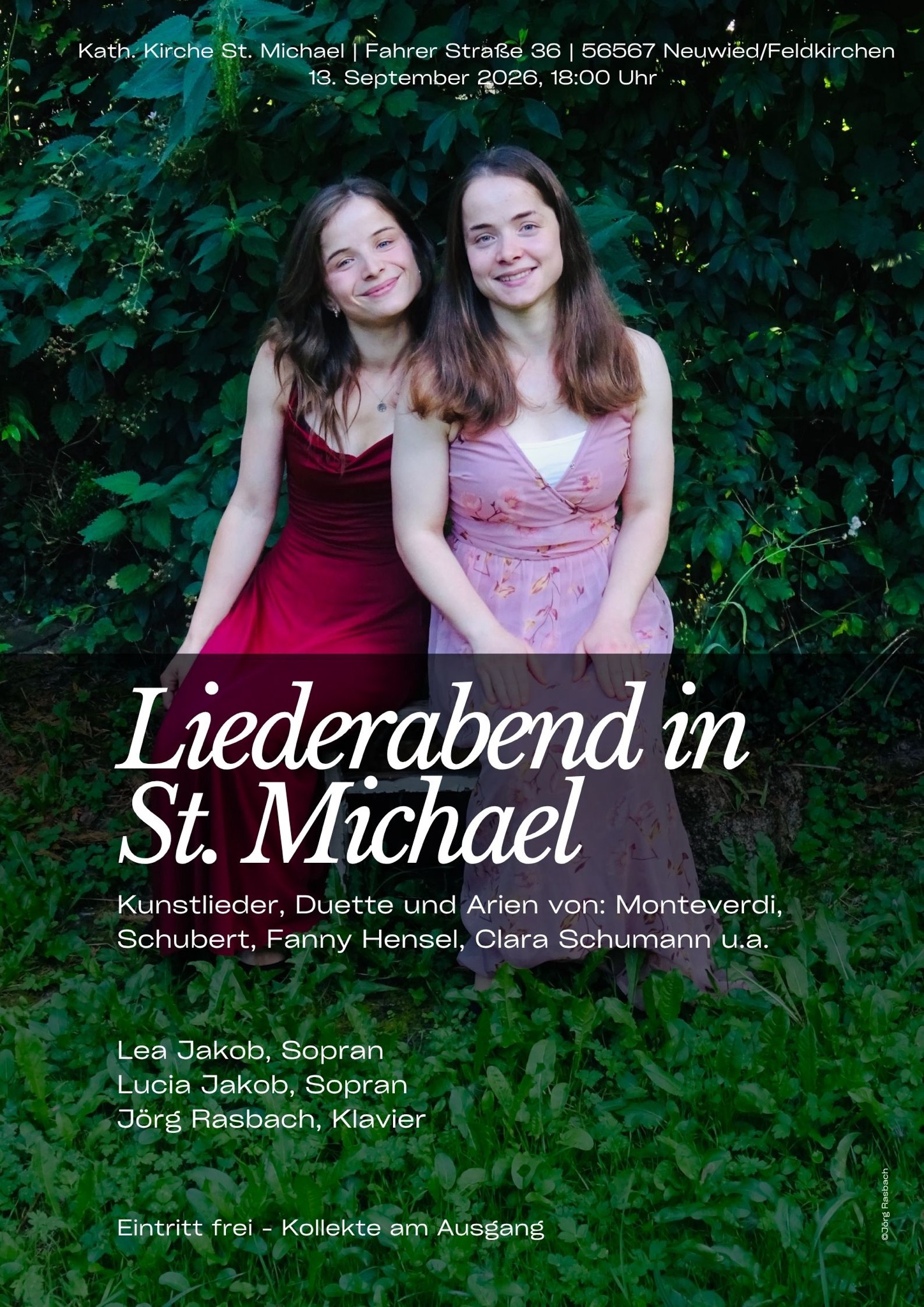 Liederabend in St. Michael Feldkirchen: 13. September 2026
