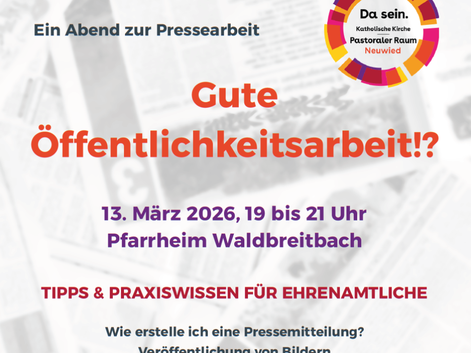 Ein Abend zur Pressearbeit
