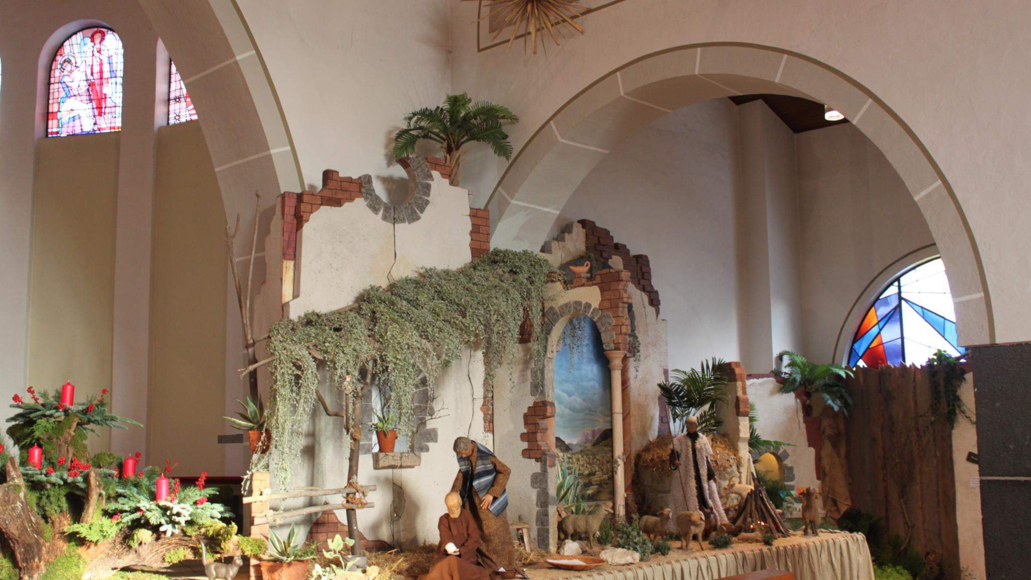 Ein Bild der Krippe aus der ersten Adventswoche 2023