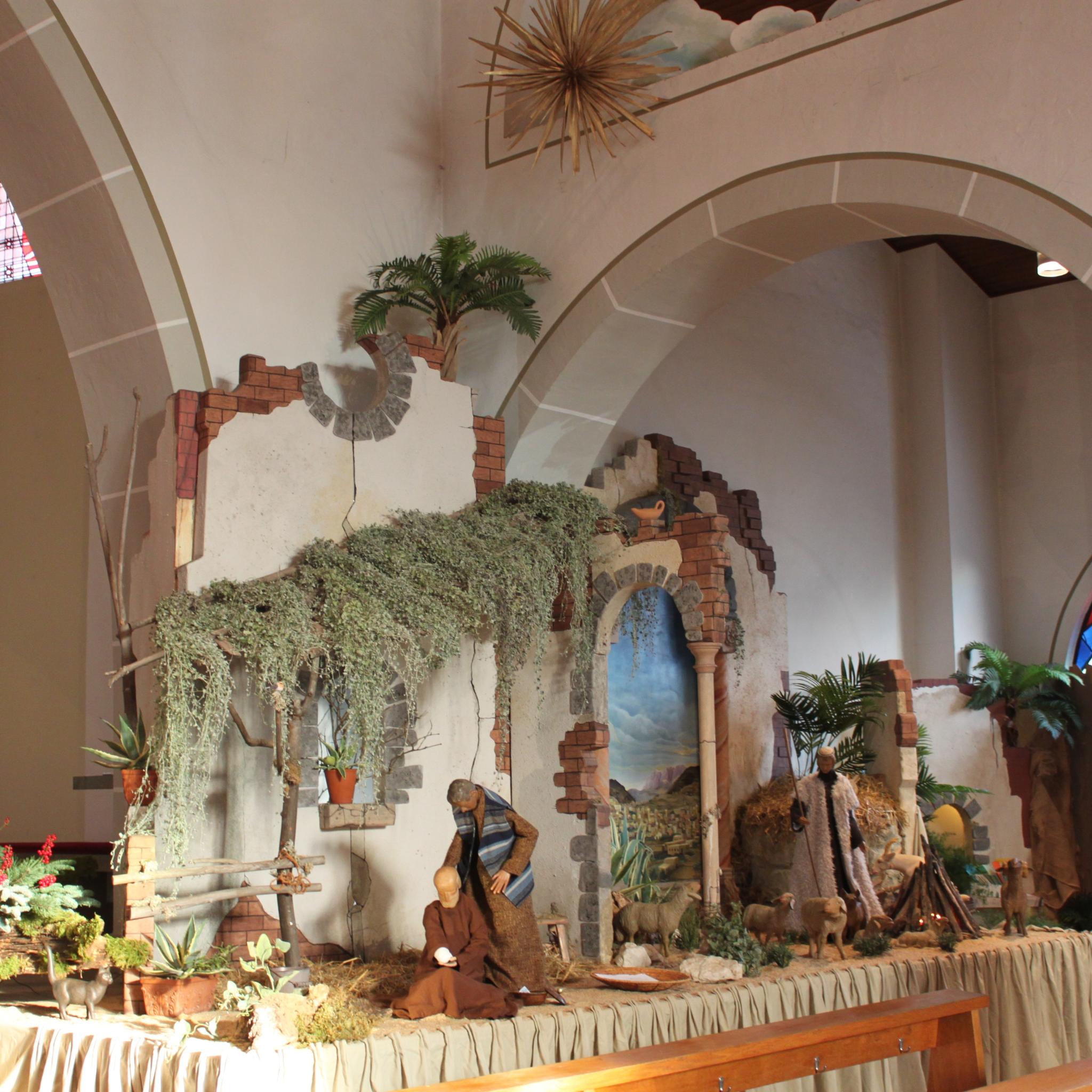 Ein Bild der Krippe aus der ersten Adventswoche 2023