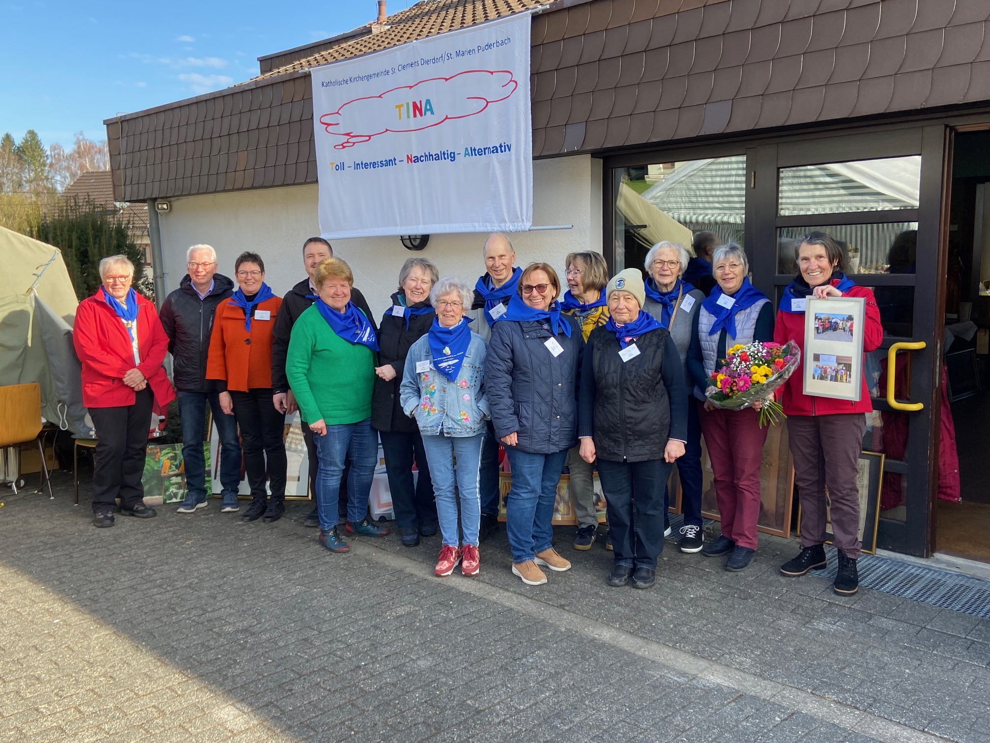 Das TINA-Team verabschiedet Ursel & Hermann Hahn